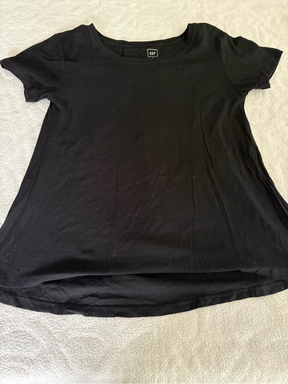 Gap Kids Black Scoop Neck Short Sleeve Top